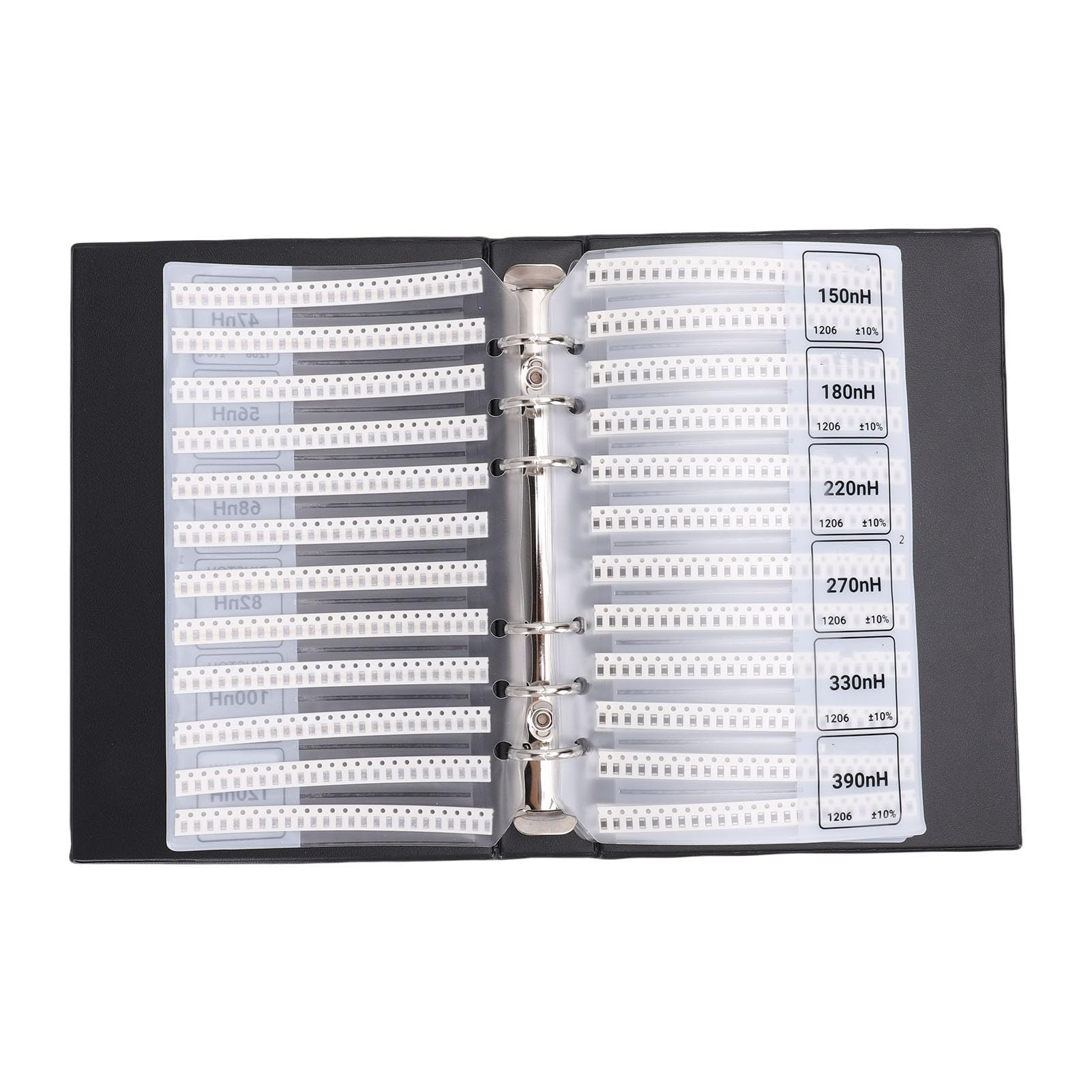 Kit Resistore SMD 1206, Campione di Componenti Elettronici Multistrato con Guida Rapida di 41 di Induttori, per l'insegnamento della Riparazione Fai-da-te