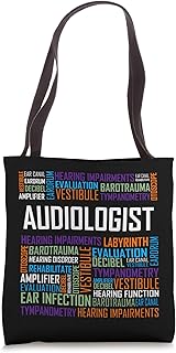 Audiologist Words Love Audiology Hearing Month Gift Tote Bag