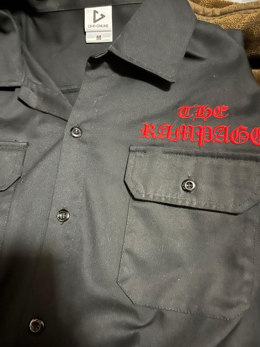 Amazon.co.jp: THE RAMPAGE ワークシャツ 黒 M 受注生産 川村壱