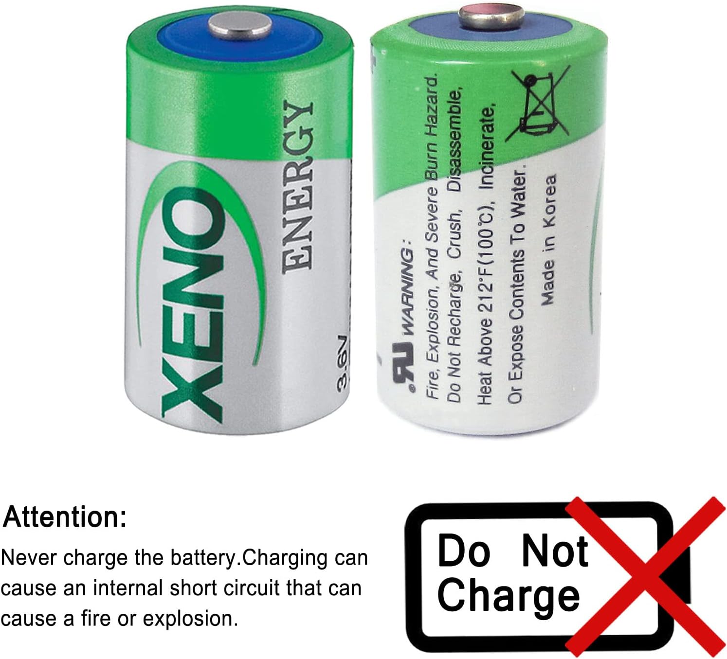 XL-050F 1/2 AA 3.6V Lithium Battery Replace Battery for TL-2150 TL-4902 TL-5101 TL-5151 TL-5902 LS14250 (5 Count)