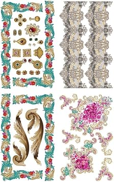 Dixie Belle Transfer | Gilded Age | 24 x 38 Sheet | Rub On Decorative Transfer for Crafts, Furniture, DIY | Crafting Design Transfer