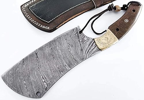 Miniatura 5 de Cuchillo de cocina de chef con hoja de acero de Damasco para verduras y carnes. SM21