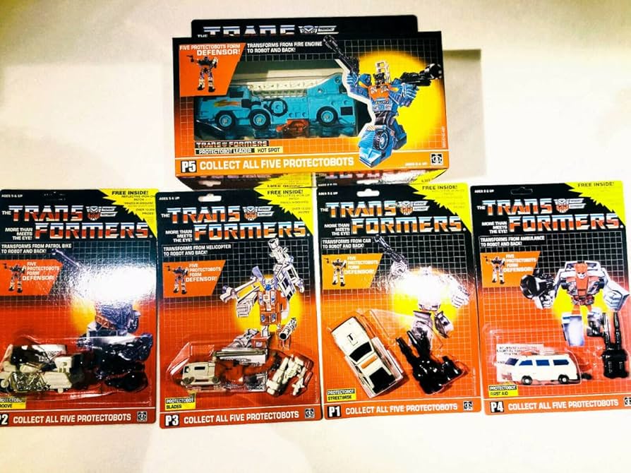 プロテクトボット 5機セット/合体ガーディアン/トランスフォーマーＧ1アメリカ版 Amazon.co.jp: 新送無! プロテクトボット 5機セット