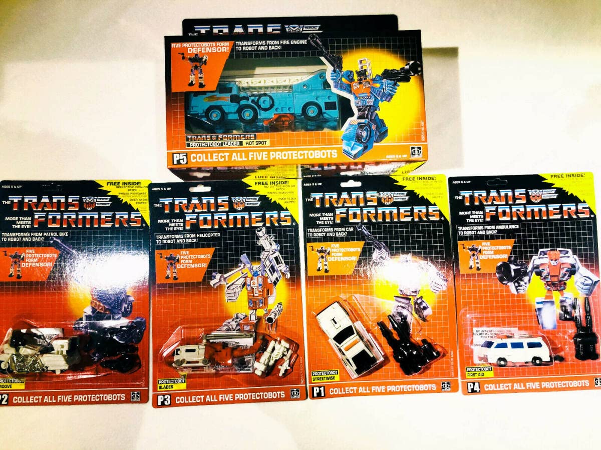プロテクトボット 5機セット/合体ガーディアン/トランスフォーマーＧ1アメリカ版 プロテクトボット 5機セット/合体ガーディアン
