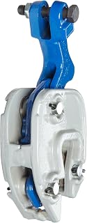 CAMPBELL 6423900 GX Plate Lifting Clamp with Chain Connector, 1/16-Inch-5/16-Inch Grip, 1/2 Ton Working Load Limit