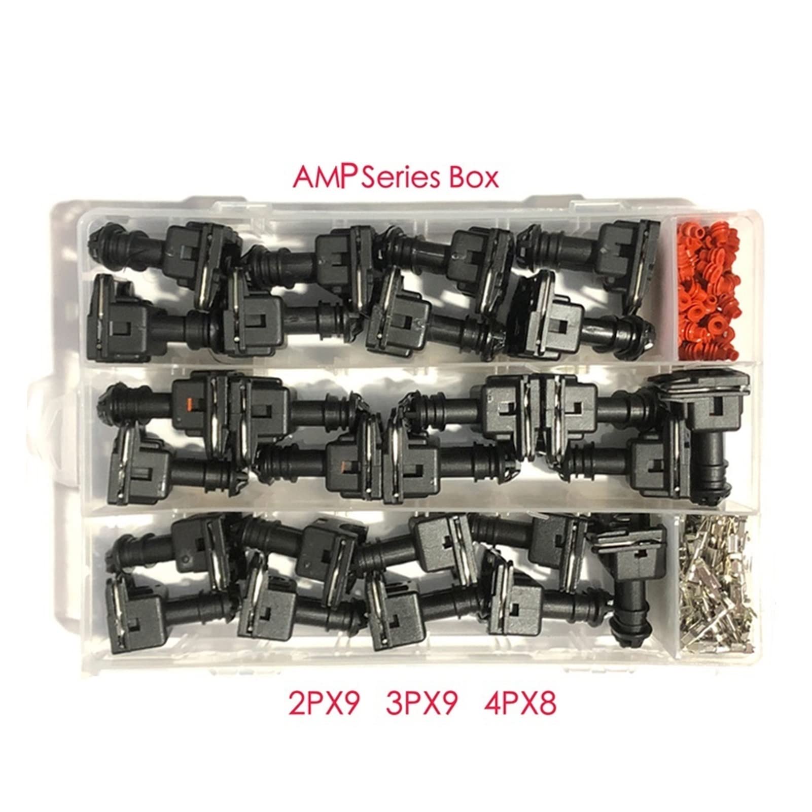 Guangcheng 1 Box 77 PCS 2 3 4 PIN Ampere Wasserdichter Brennstoff-Lnreude-Verdrahtungs-Stecker schwarzer weiblicher Stecker Ev1. Junior-Leistungs-Timer. JPT. (Package : 1 Box)