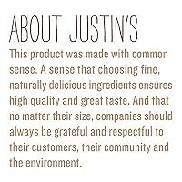 Vista 8 de Justin's Chocolate con avellanas y mantequilla de almendras, cacao orgánico, sin revuelta, sin gluten, de origen responsable, tarro de 16 onzas