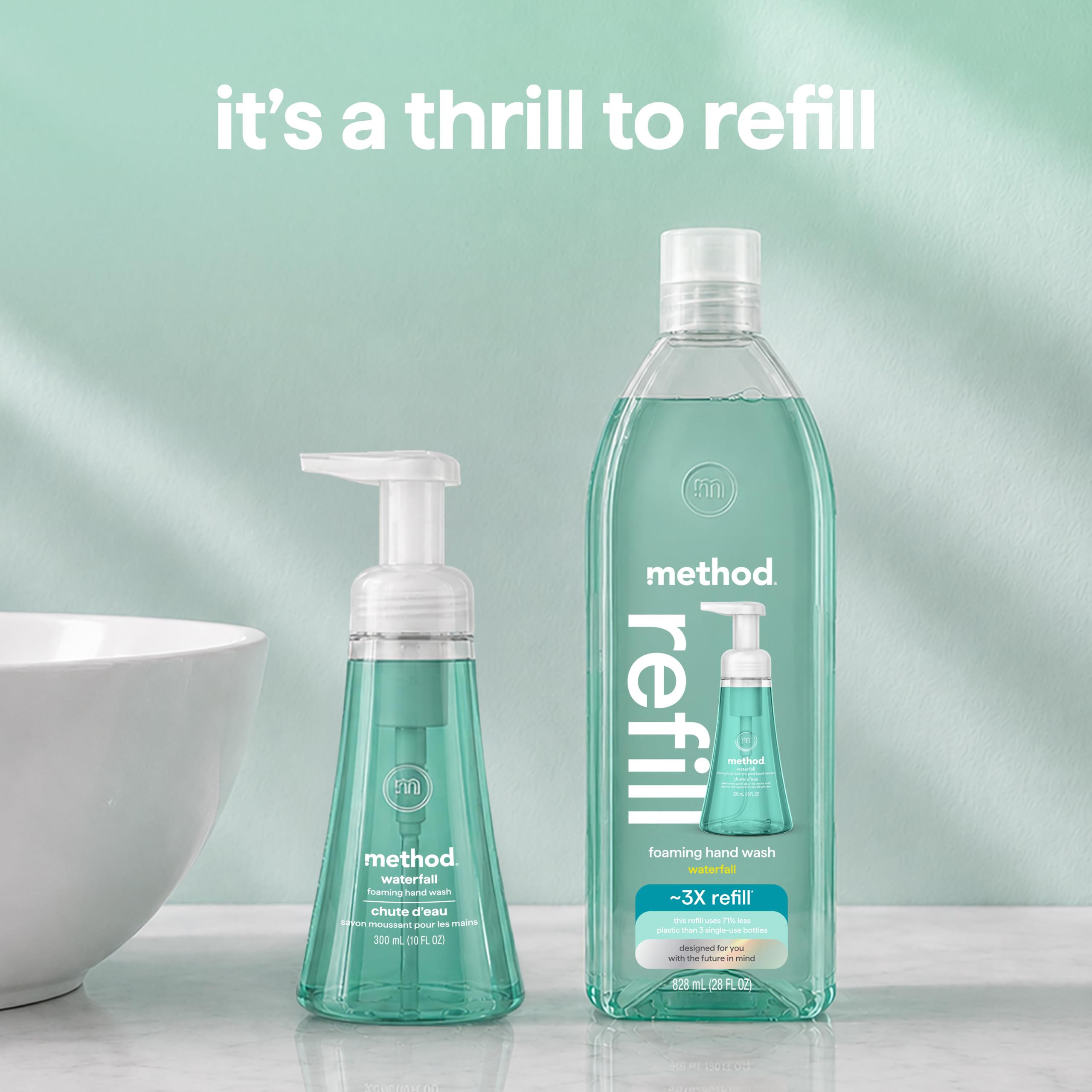 Method Foaming Hand Wash Refill - Waterfall -3 Method Foaming Hand Wash Refill - Waterfall -3