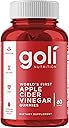 Goli Apple Cider Vinegar Gummy Vitamins - 60 Count - Vitamin B12, Gelatin-Free, Gluten-Free, Vegan & Non-GMO