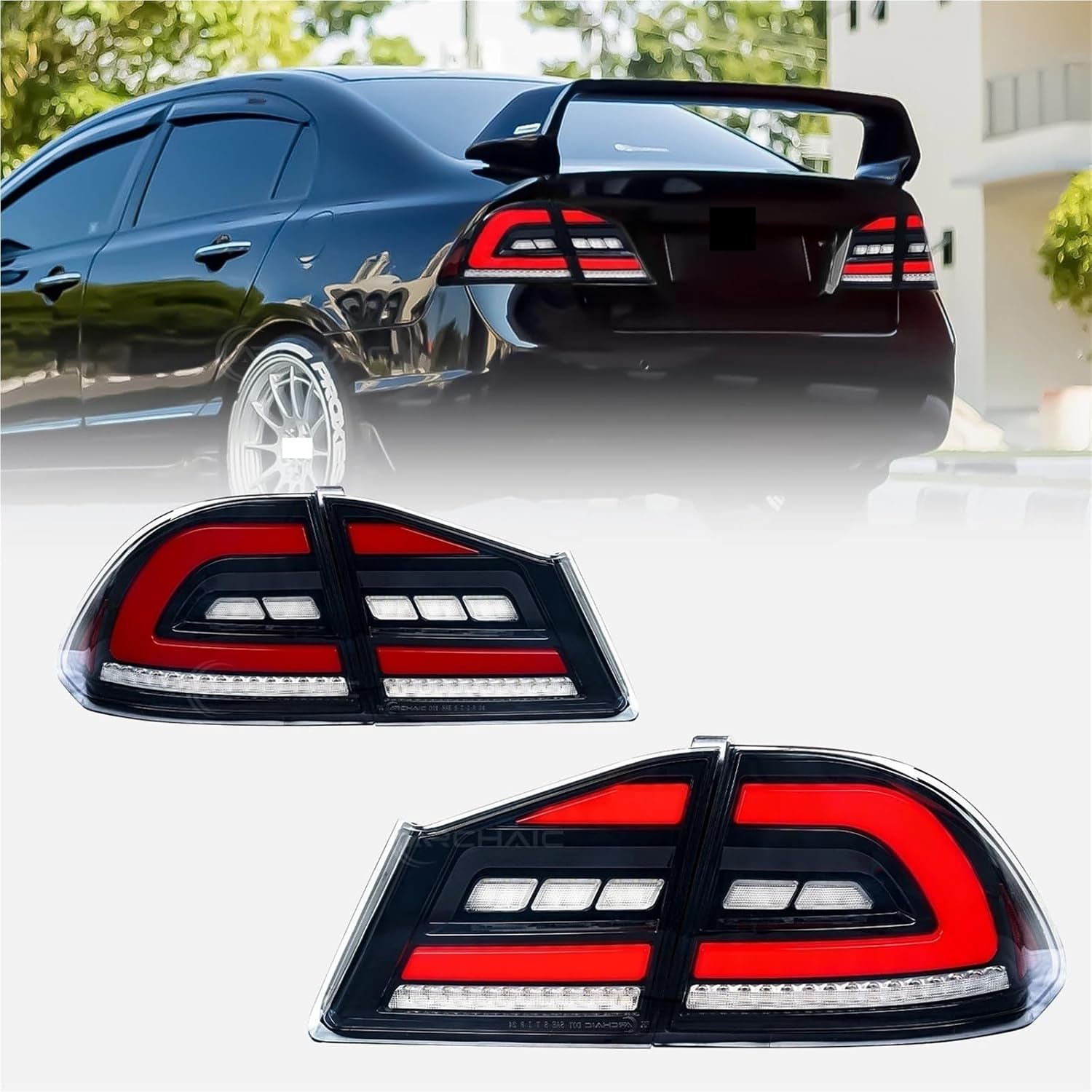 ホンダ シビック FD2 テールライト 2005-2012 LED エンジン 自動車外装