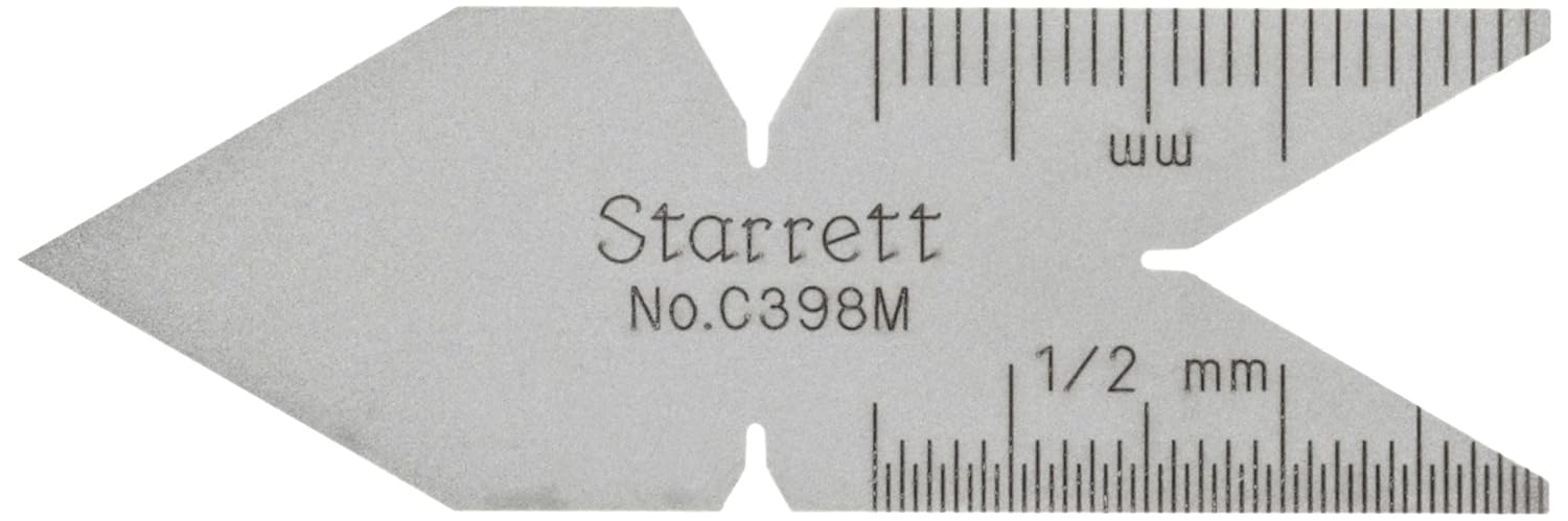 Starrett Center Gage - American Standard 60-Degree Threads, Durable Steel Construction, Accurate Angle Measurements - C391