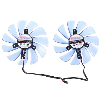2pcs 95mm Replacement FDC10U12S9-CCF1010U12S GPU Fan for XFX RX 580 RX590 HIS RX580 IceQRX570 Graphics Card Cooling Fan