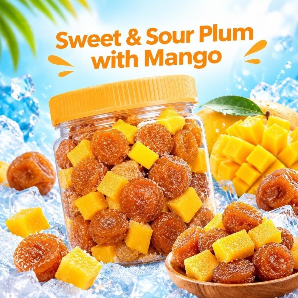 Snack de Frutas Ciruela y Mango Tarro 500g