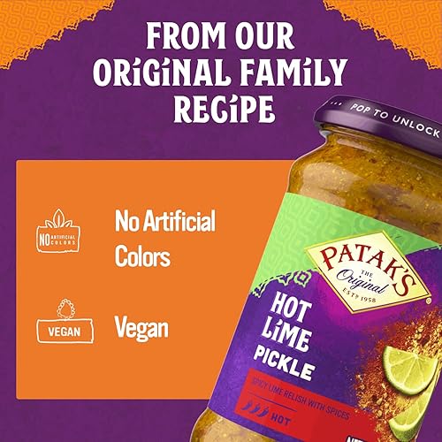 Miniatura 3 de Pataks Hot Pickle, Lima, 10 onzas