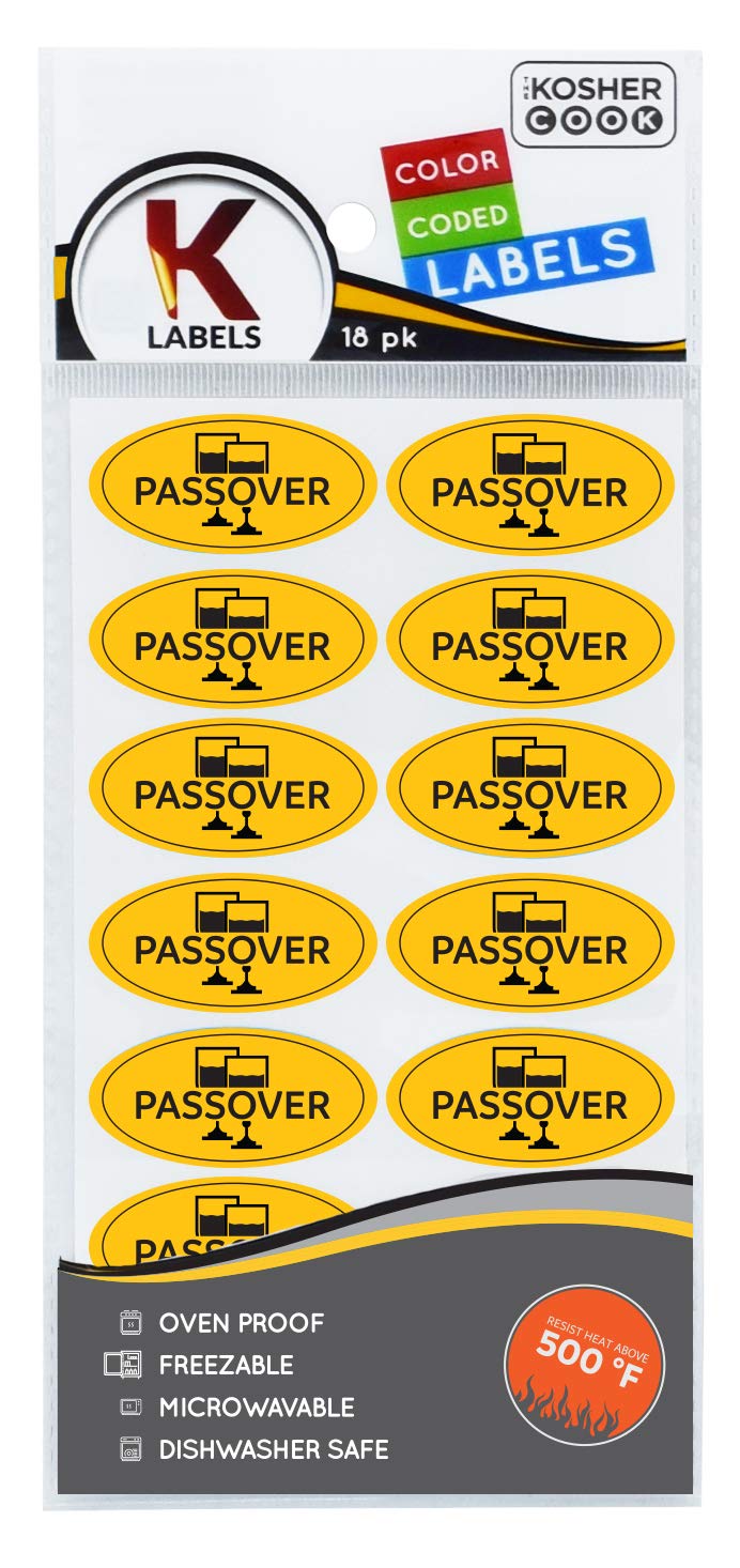 Buy Passover Labels English 36 Pack Oven Proof, Freezable