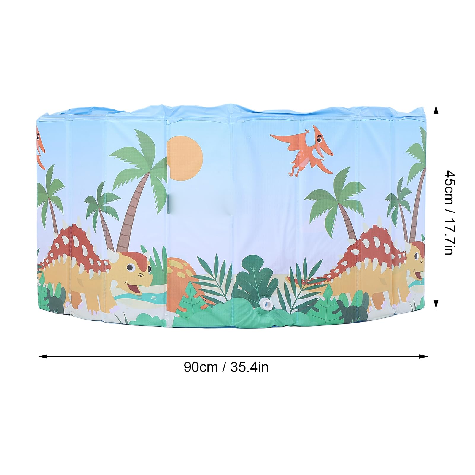 Diyeeni Piscina Plegable para Niños, Alberca de PVC Sin Inflar, para