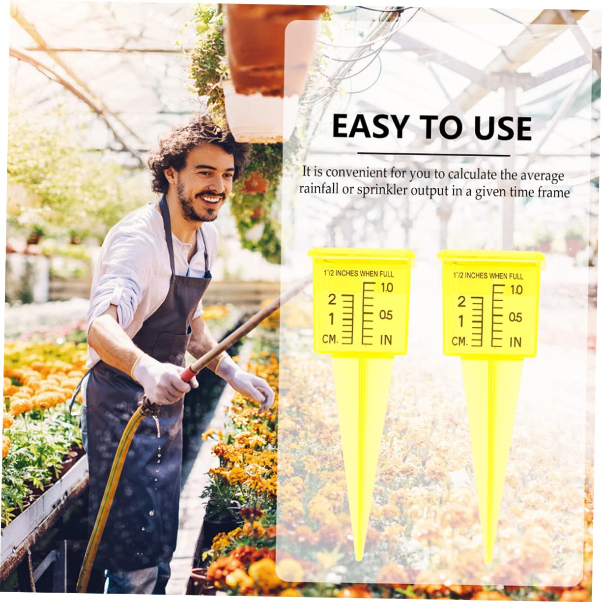 DOITOOL 20pezzi Misuratori Di Pioggia Per Esterni Strumento Di Misurazione Precisa Plastica Per e Cortili Facile Da Installare e Resistente