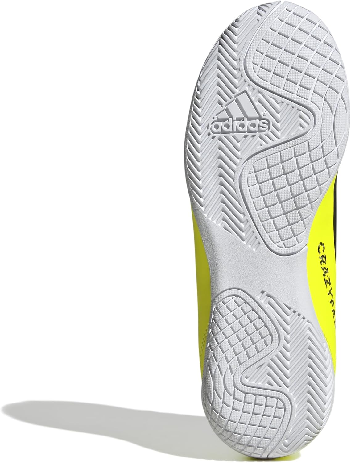 adidas Soccer X Crazyfast Club Indoor (Little Kid/Big Kid) Team Solar Yellow/Black/White 4 Big Kid M