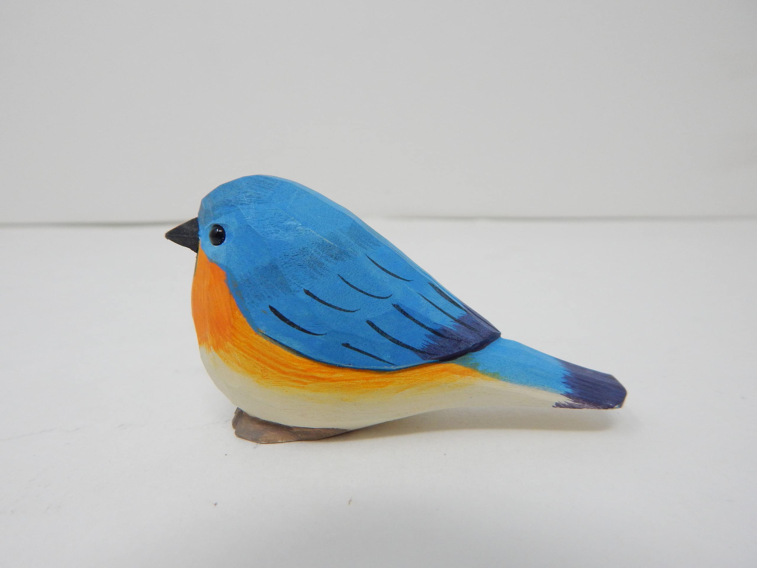Amazon.com: Selsela Hand-Carved Eastern Bluebird Figurine - Wood