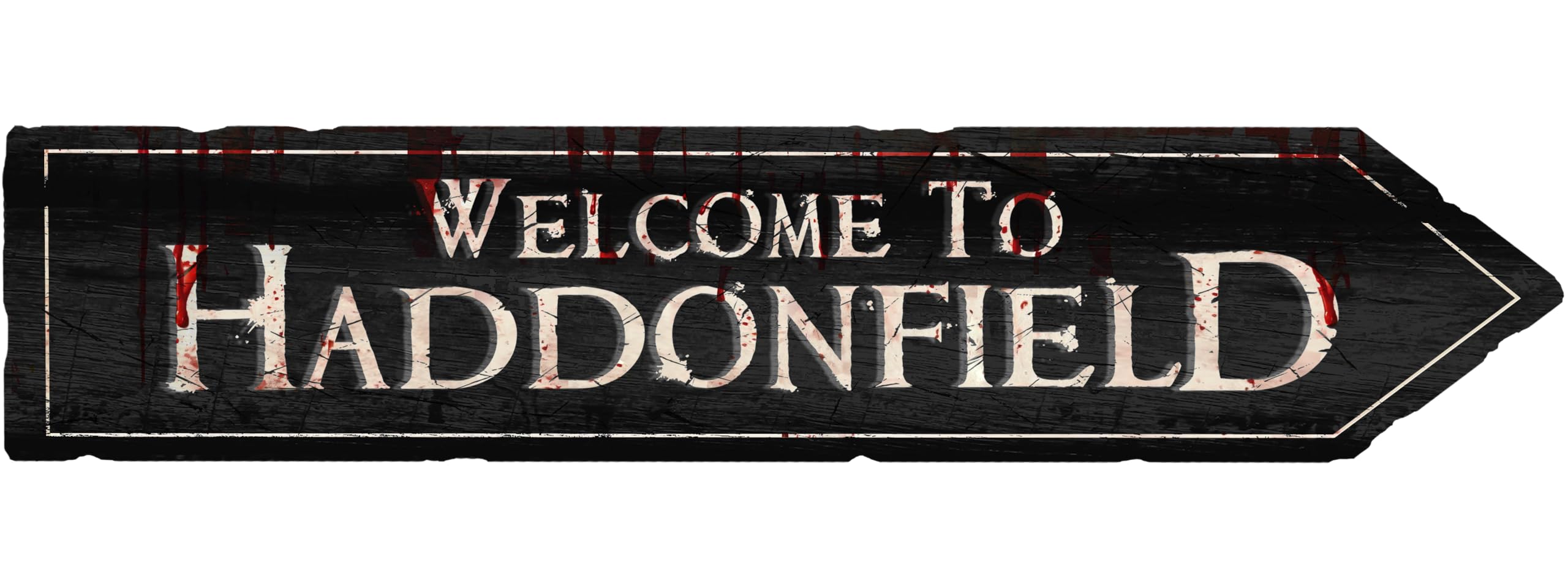 Flinelife Haddonfield Sign Welcome To ,16X6,Horror Movie Signs,Haunted House Decor - Perfect For Horror Movie Fans