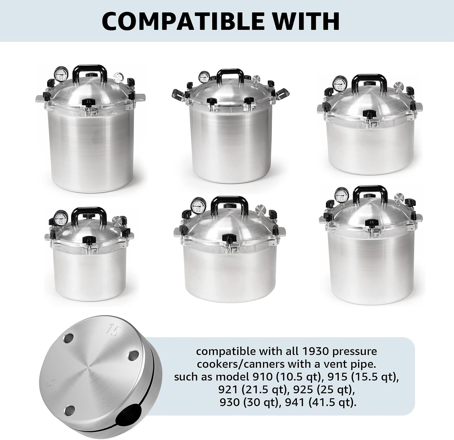 1930 Pressure Cooker Regulator Weight for Mirro Pressure Cookers & Canners