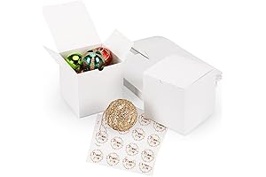 Moretoes 24 Pack Cardboard Ornament Boxes