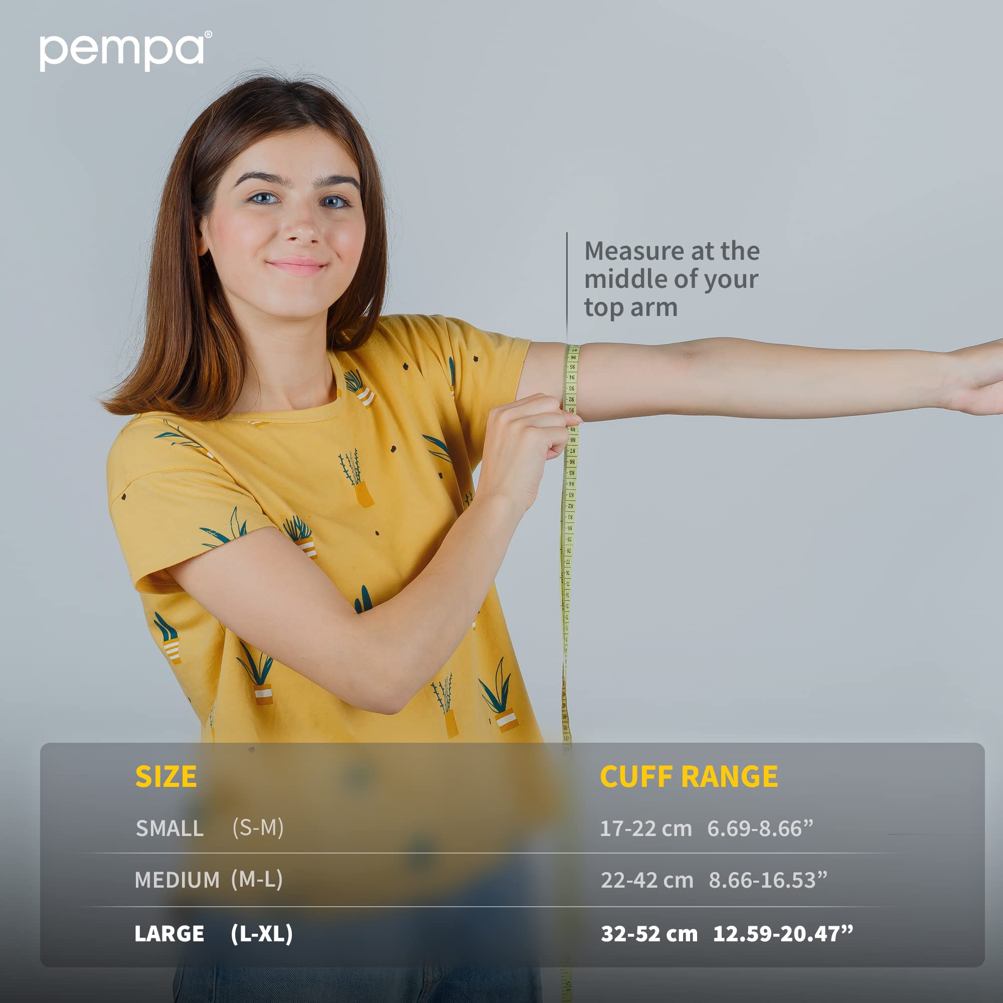Mankiet do Pomiaru Ciśnienia Krwi XXL do Ciśnieniomierza BP100 | Wymienny Naramienny Mankiet Zapasowy Opaska Ciśnieniowa | L/XL (32-52 cm)