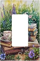 Vista 54 de Cubiertas Decorativas de Arte para Interruptores de Luz, Hojas de Otoño, Placa de Pared de Palanca Individual, Cubierta Decorativa de Interruptor