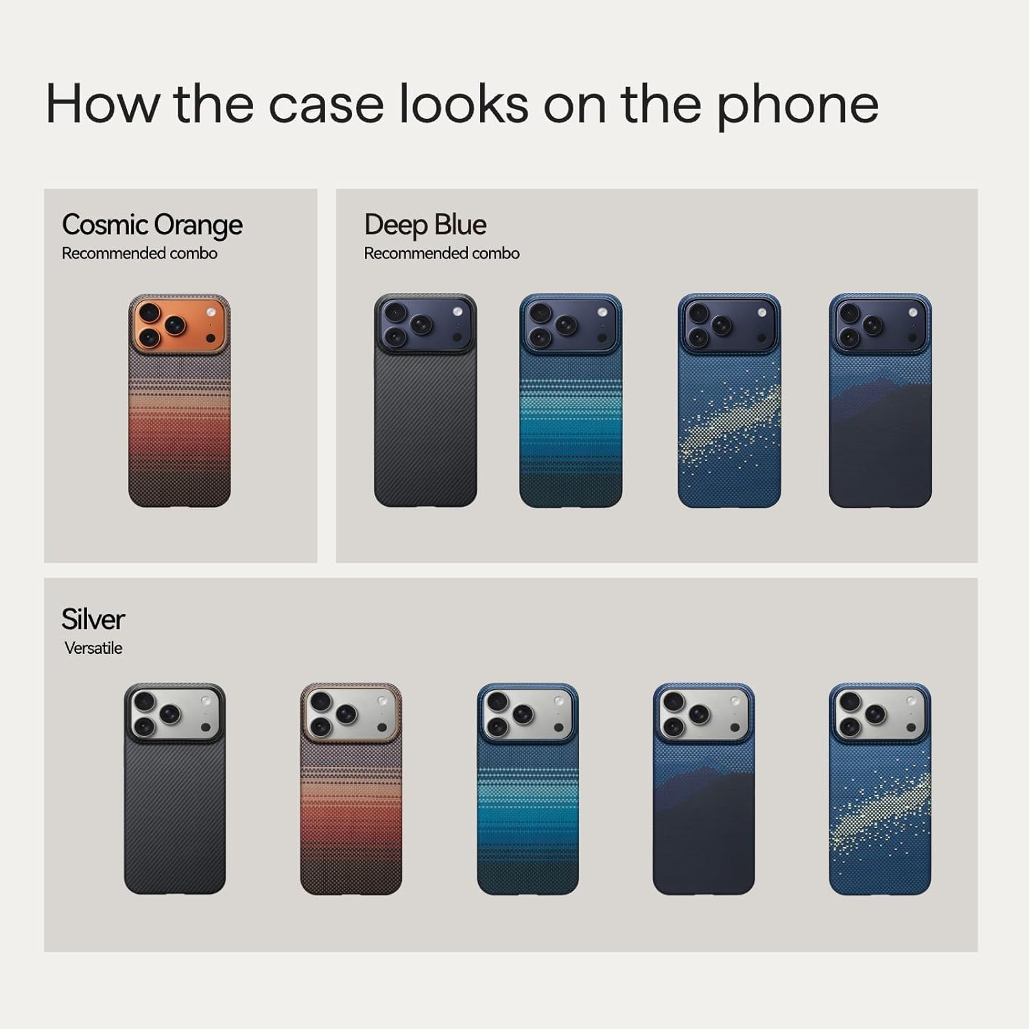 pitaka for iPhone 17 Pro Case 6.3" with Camera Control Button, Compatible with MagSafe, Ultra-Slim Case with Caseless Touch Feeling, 1500D Aramid Fiber Woven, Black/Blue(Twill) - Image 5