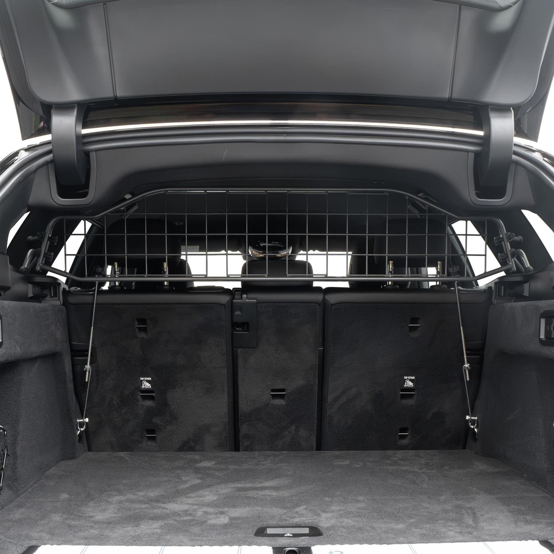 Travall Dog Guard Compatible with BMW 5 Series (G61) Estate (2023-) Vehicle Specific Trunk Guard Tailored Fit Luggage Barrier Load Separator Heavy Duty Powder Coated Steel Pet Barrier