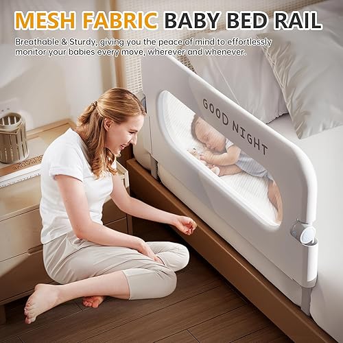 Miniatura 8 de Barandillas para cama de bebé para niños pequeños  Barandilla de cama para cama de tamaño Queen, Matrimonial, King y Twin, tamaño de litera de cuna,