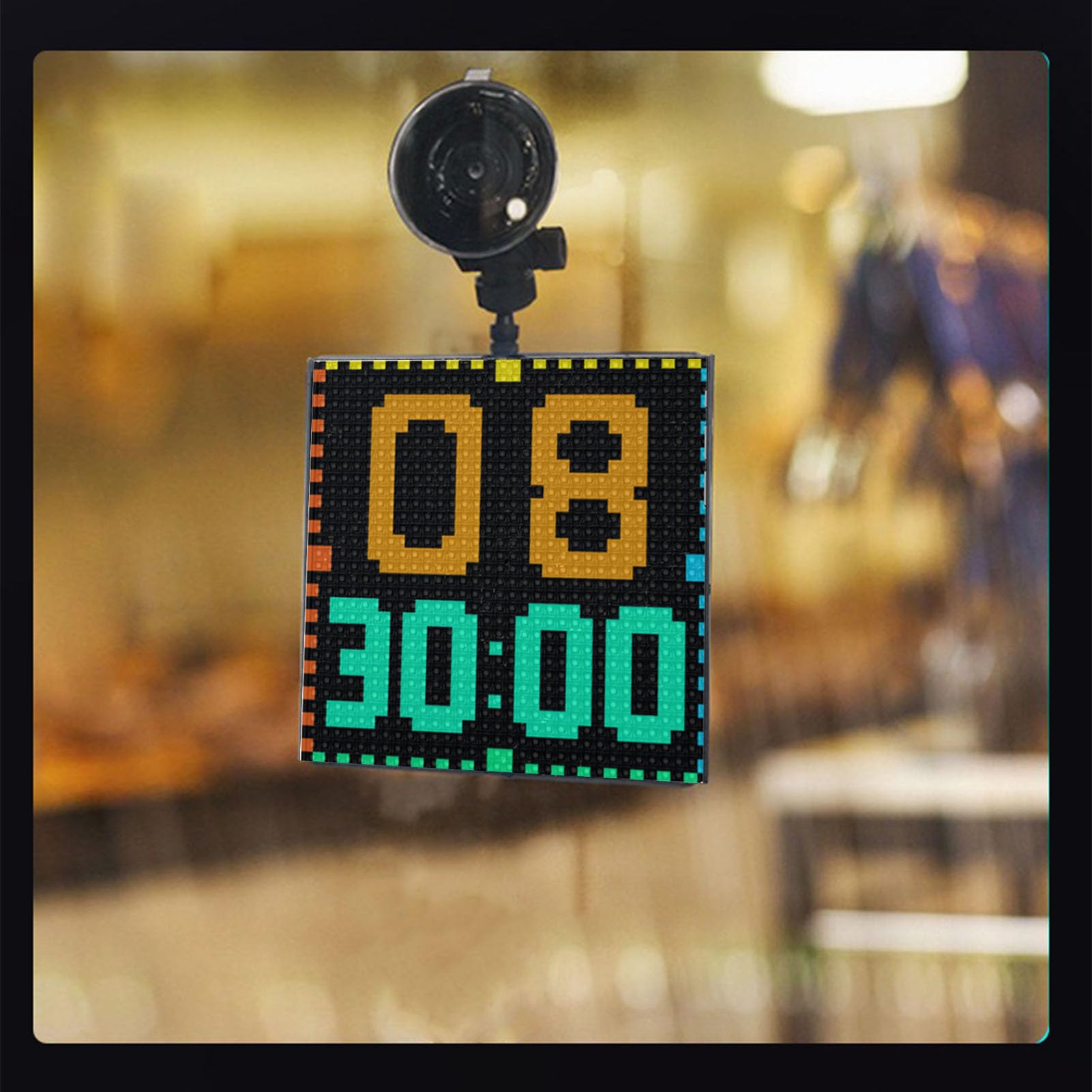 Affichage Matriciel LED, Panneau LED Programmable Haute Résolution, Contrôle Intelligent par Application, éclairage coloré, écran 5 X 5 Pouces, Connexion, pour Bureaux