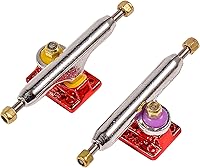 Vista 14 de Camiones de Diapasón RACOFSB con Bujes de Uretano Mejorados y Copa de Pivote, 34mm 32mm de Ancho, Clave de Rey Normal (Plateado, 34mm)