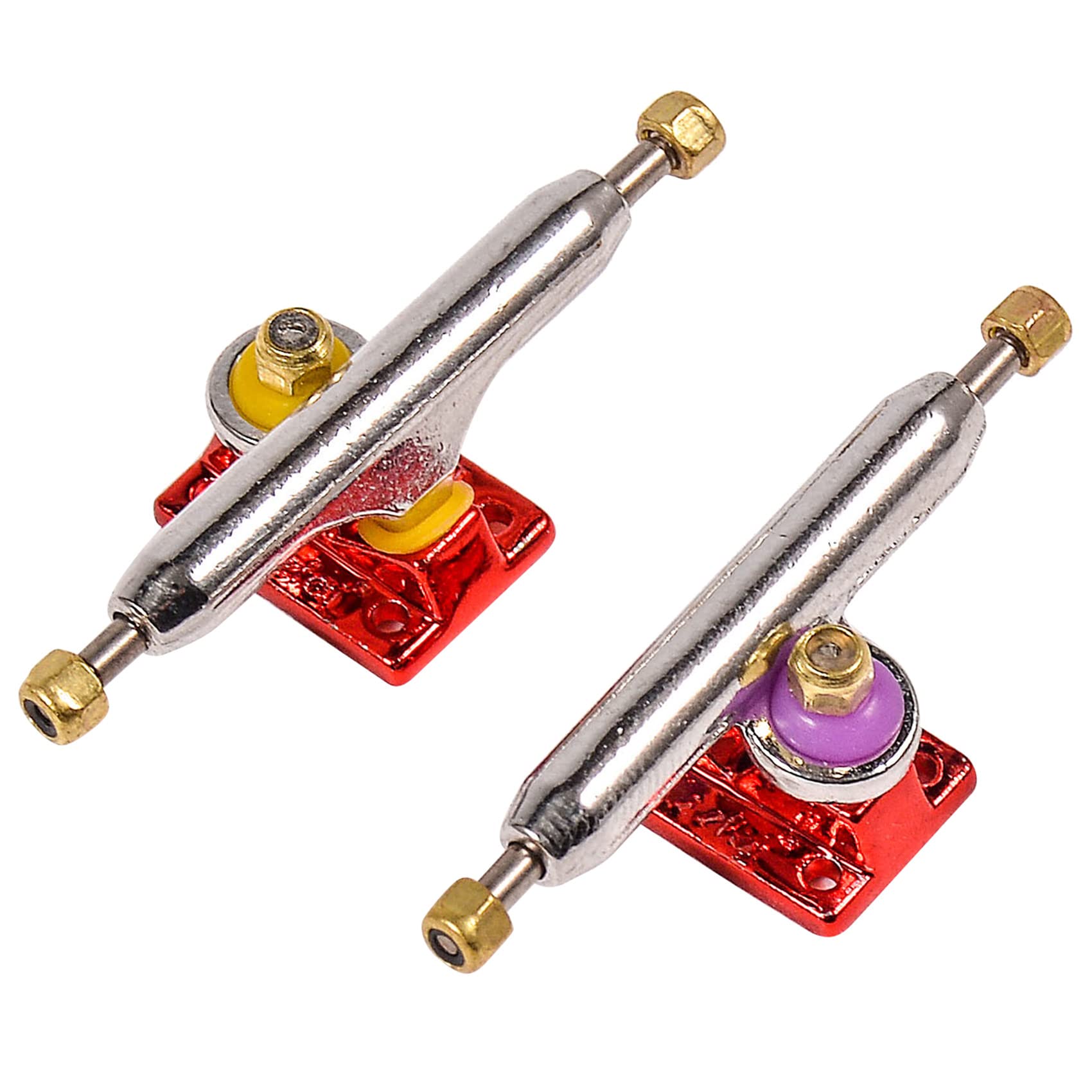 RACOFSB Fingerboard Trucks with Upgraded Urethane Bushings and Pivot Cup,34mm 32mm Width,Normal Kingpin (Red, 32mm) — image 1