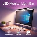 KACA Curved Monitor Light Bar for 24-27 Inch Curved Screens Light Bar with 7 RGB, Stepless Dimming 3 Color Temperatures USB Powered Gaming Computer Light gallery image