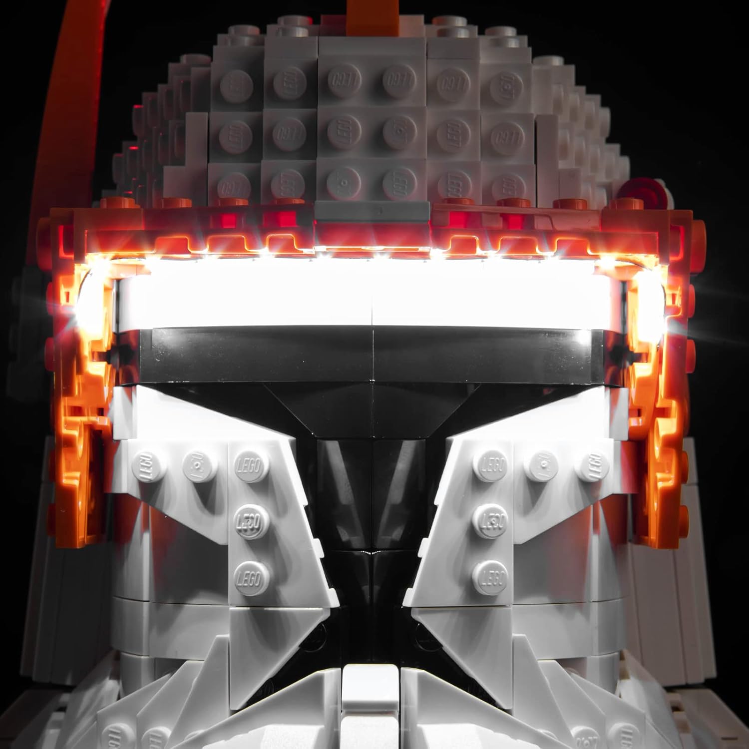 LED Lighting Kit Compatible with Lego Clone Commander Cody Helmet 75350 Building Kit - Lights Only - Decoration LED Light Kit Without Building Block Model (Basic Version)