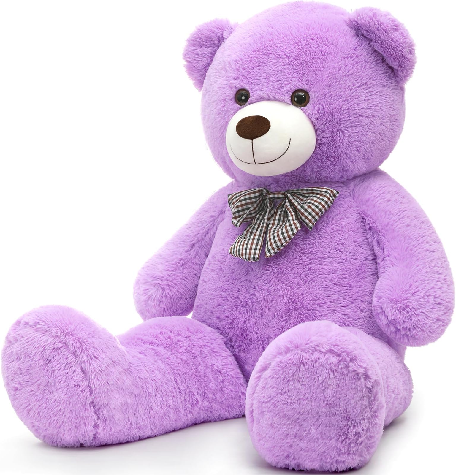 MorisMos Large Teddy Bear, 39inch Giant Teddy Bear Stuffed Animals Plush, Soft Big Bears for Girls Girlfriend, Purple