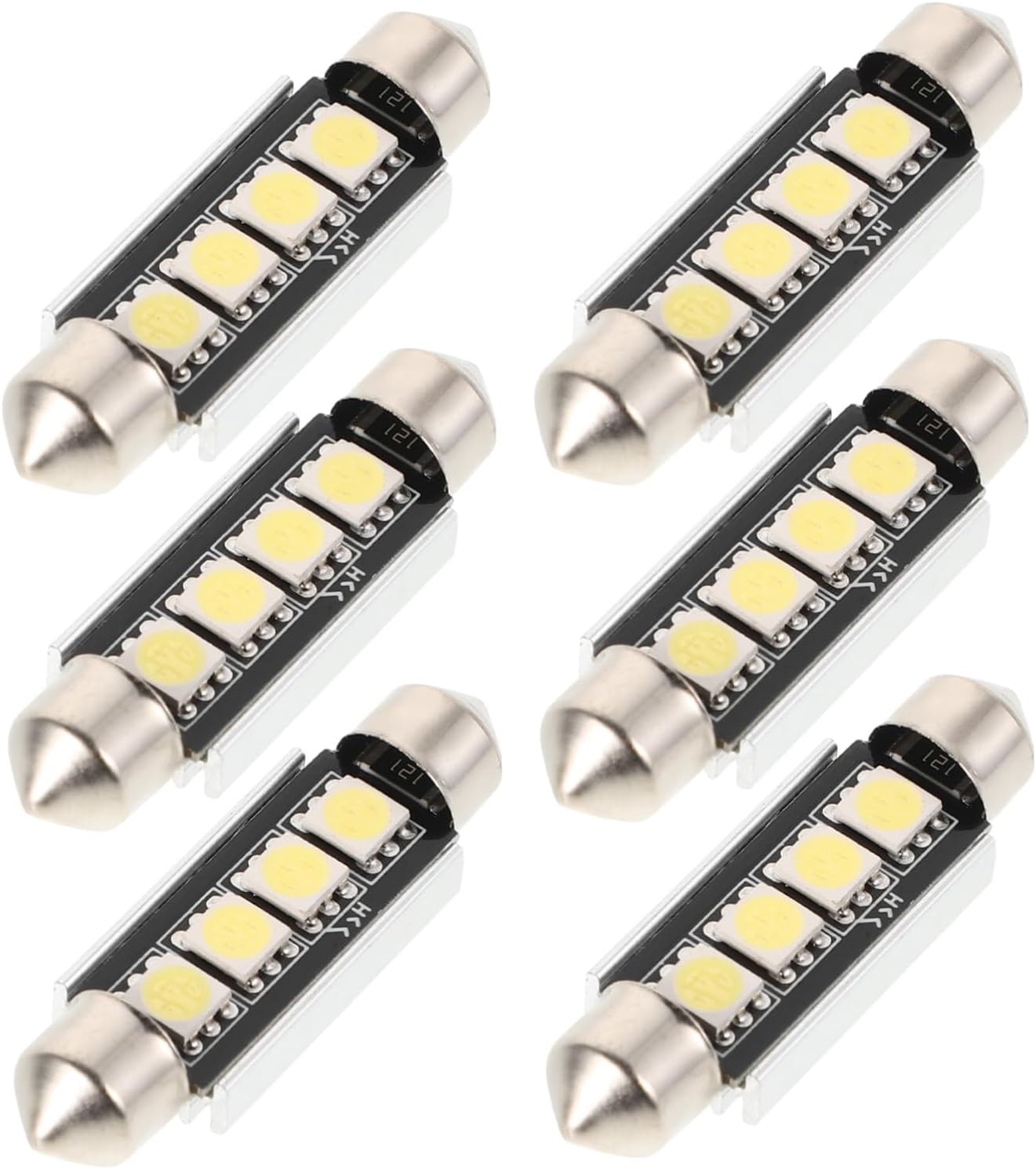 6pcs Car Roof Led Lights Bright Reading Bulbs Car Interior Dome Map Door Dash Courtesy License Plate Lights Kit