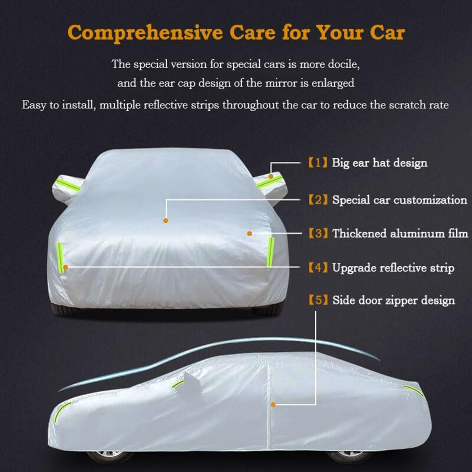 Funda Coche Exterior para 𝖵𝖶 California 2025,Funda para Coche Impermeable Anti-UV Transpirable Resistente al Polvo Lluvia Rasguño,Cubierta de Auto con Cremaller