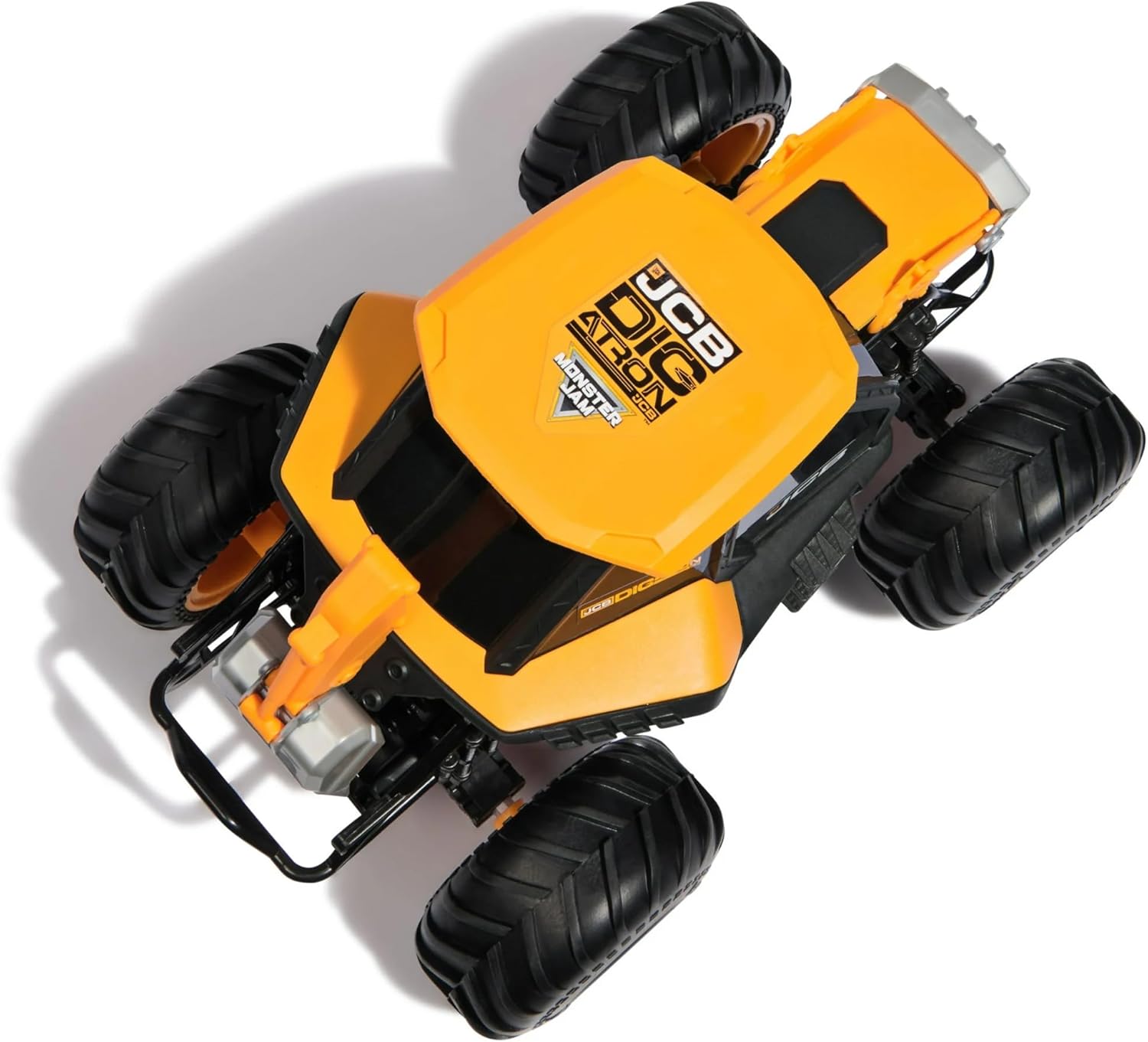 Monster Jam JCB DIGATRON Remote Control Truck, 1:15 Scale RC Monster Truck with 2.4GHz Full-Function Controller, Indoor/Outdoor, Official Vehicle for Kids Ages 4+