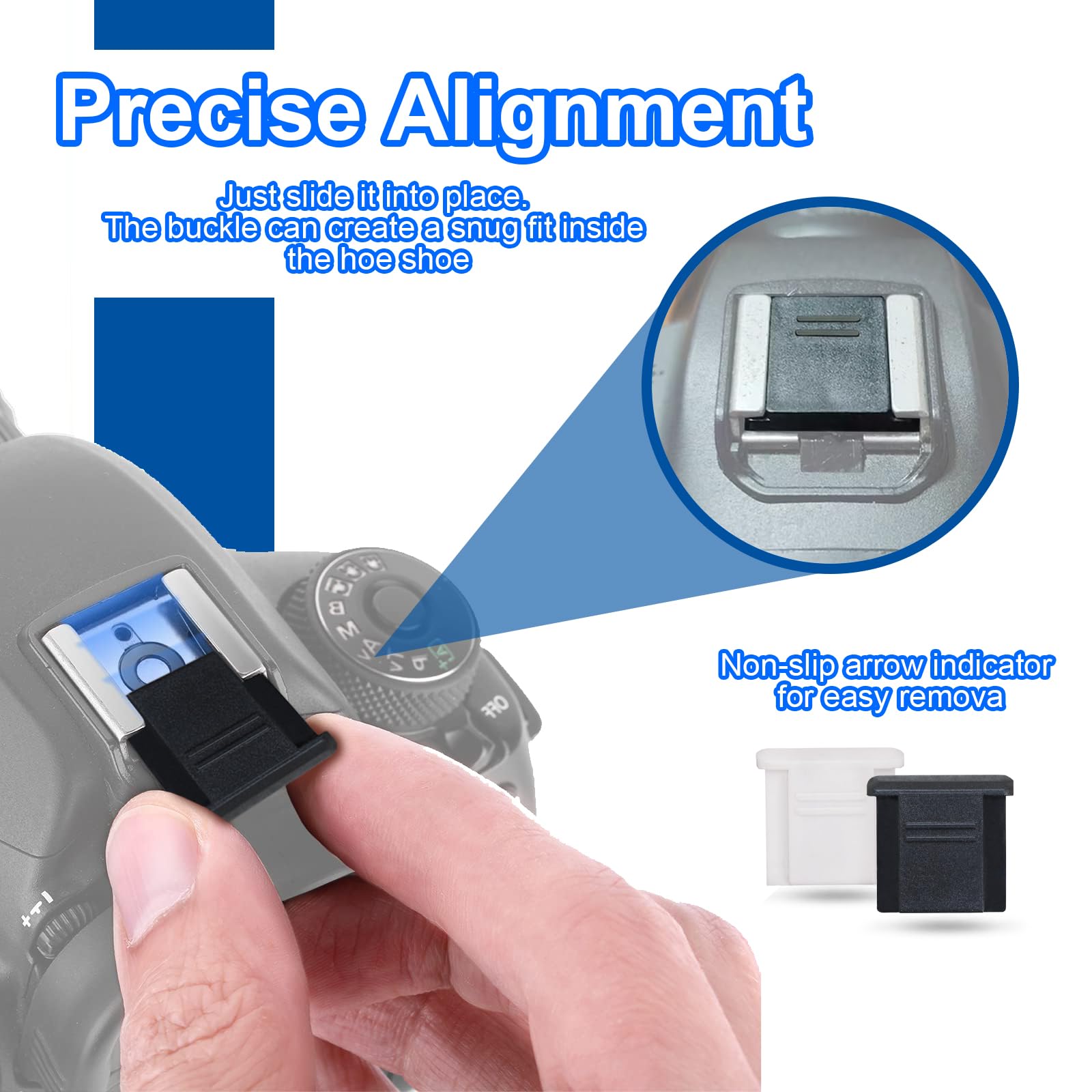 Hot Shoe Covers For Nikon Z Series, DSLR, Panasonic S5, GH5, Olympus OM-D & Pen – Fits ISO Hot Shoe, Dust-Proof & Moisture-Proof, 4-Pack - View #4