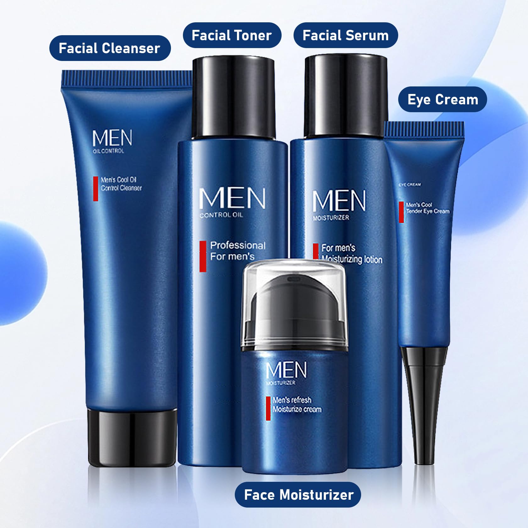 XMXueMei Men's Refreshing Skincare Set - Hydrating & Gentle