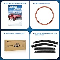 Vista 7 de Protección contra la lluvia para ventanas Nilight para GMC Terrain 2010 2011 2012 2013 2014 2015 2016 2017, Deflectores de ventana, Viseras