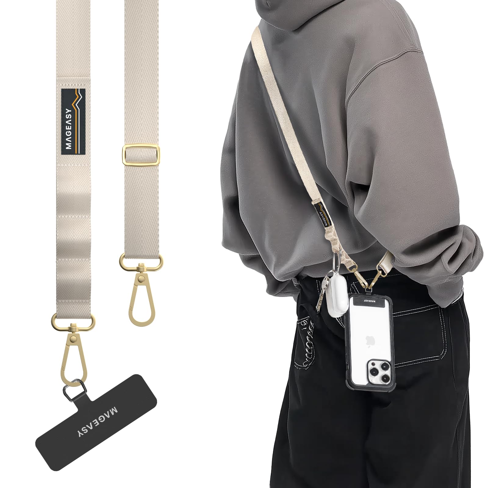 Amazon.com: MAGEASY Universal Cell Phone Lanyard Crossbody