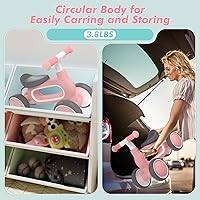 Vista 7 de Bicicleta de Equilibrio para Bebé para Niñas de 1 Año de Edad Regalos, 10-12 Meses Bicicleta de Equilibrio para Niños Pequeños Sin Pedal con 4