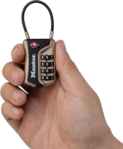 Miniatura 5 de Master Lock 4697D Establece tu propia combinación de cerradura de equipaje aprobada por la TSA 1 paquete los colores pueden variar