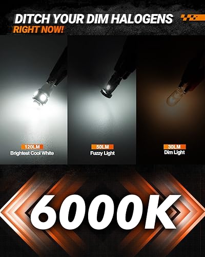 Miniatura 2 de SEALIGHT 194 bombillas LED, 168 W5W 2825, 6000 K, blanco, superbrillante, repuesto para luz de matrícula, luz de cúpula, luz de mapa, luz de