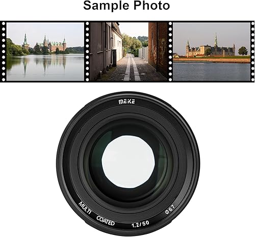 Miniatura 6 de MEKE Lente de marco completo de enfoque manual de gran apertura F1.2 de 1.969 in compatible con cámaras Panasonic Lumix Sigma Leica L-Mount S1H S1