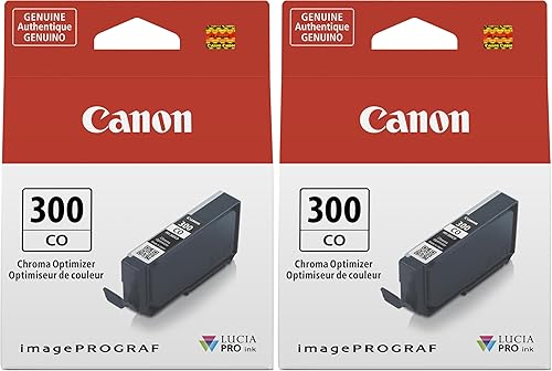 Miniatura 1 de Canon Tinta PFI-300 Lucia PRO, optimizador de croma, compatible con impresora imagePROGRAF PRO-300, estándar (4201C002) (paquete de 2)