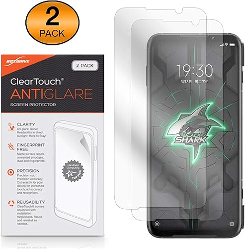 Miniatura 2 de BoxWave Protector de pantalla compatible con Xiaomi Black Shark 3 Pro  ClearTouch Anti-reflejo (paquete de 2), antihuellas dactilares mate